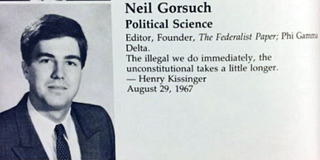 Illustration for article titled UPDATED: Neil Gorsuch’s “fascism forever” club was nothing but a yearbook in-joke